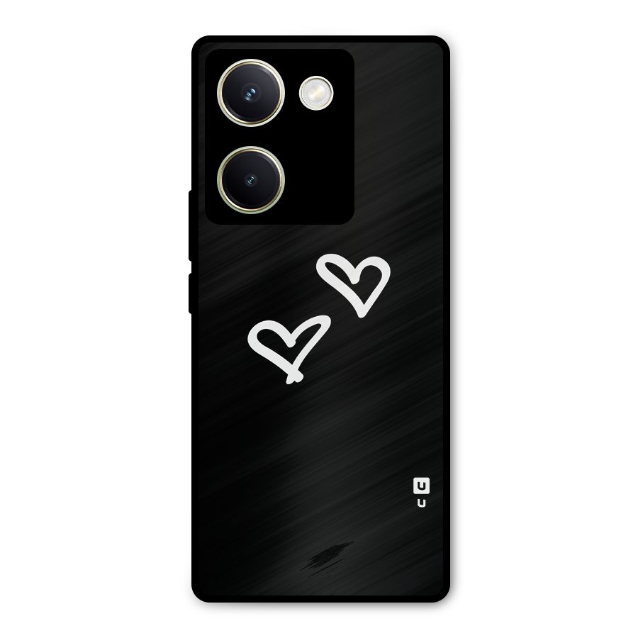 Hearts Love Metal Back Case for Vivo Y200 Pro