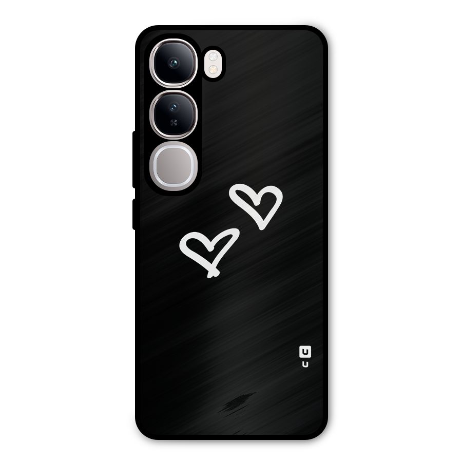 Hearts Love Metal Back Case for Vivo Y300