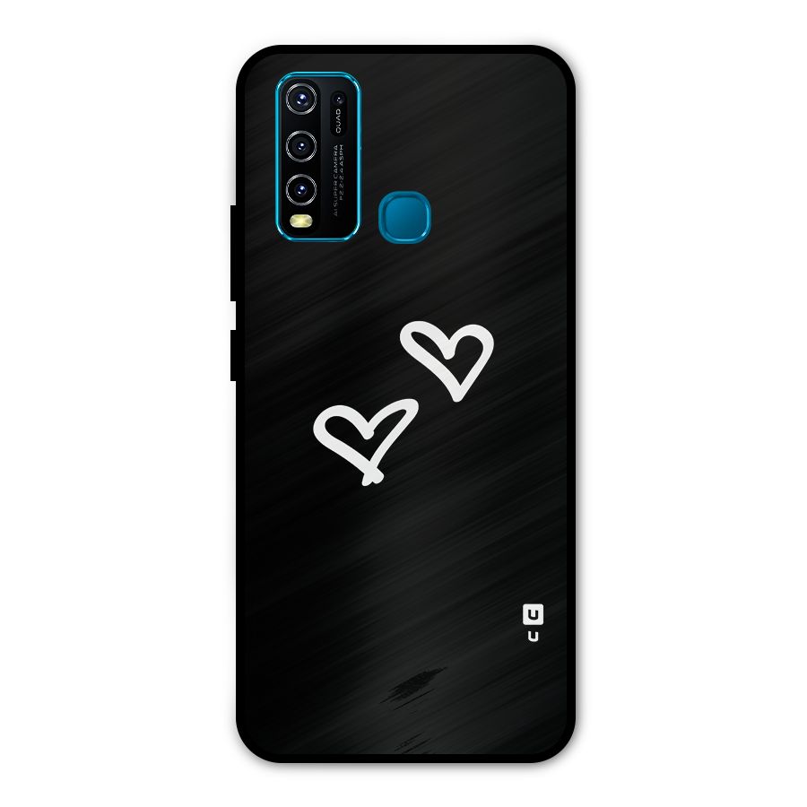 Hearts Love Metal Back Case for Vivo Y50