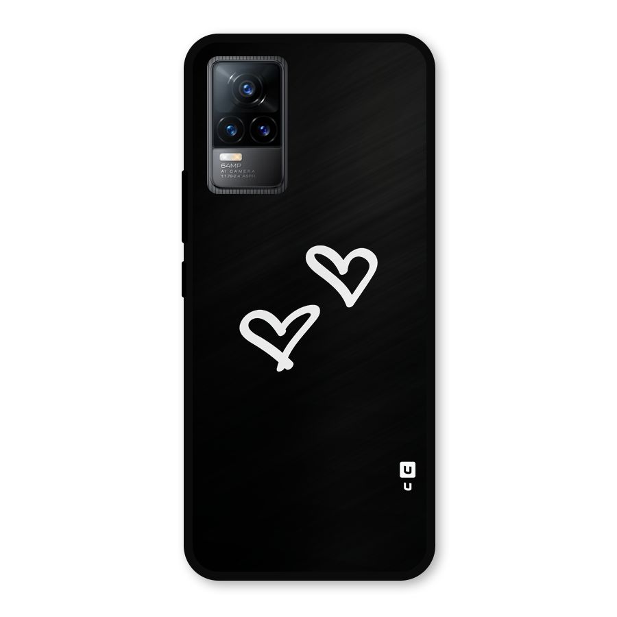 Hearts Love Metal Back Case for Vivo Y73