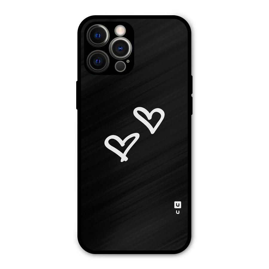 Hearts Love Metal Back Case for iPhone 12 Pro Max