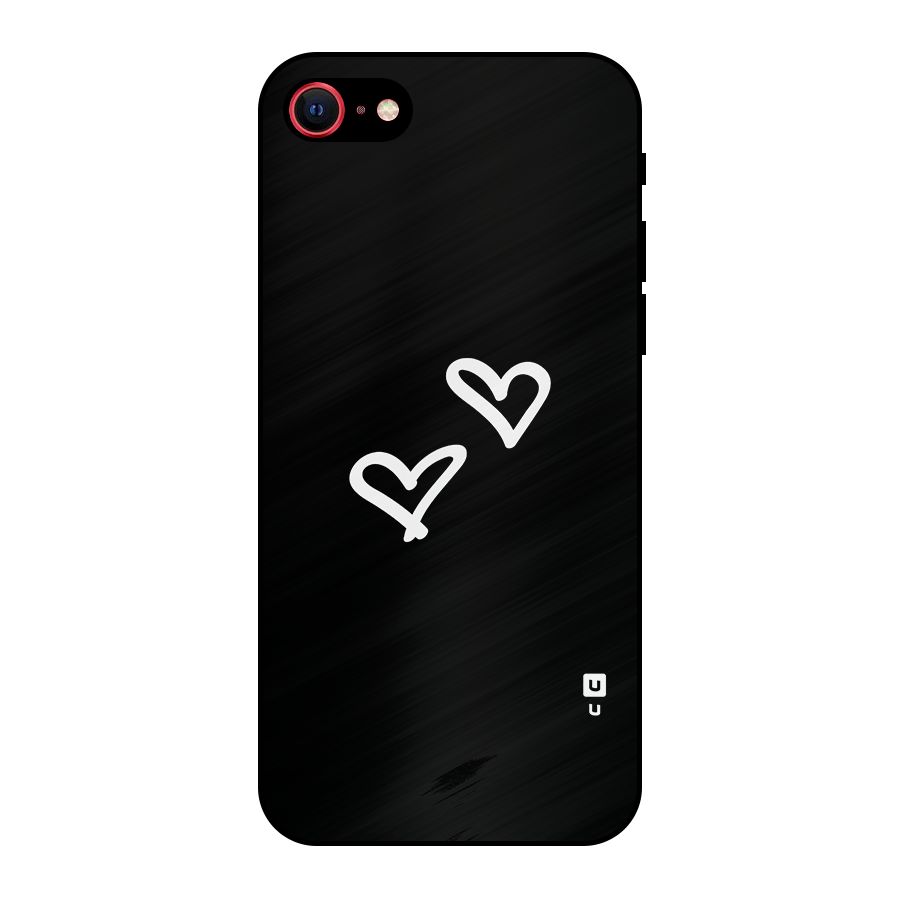 Hearts Love Metal Back Case for iPhone 7