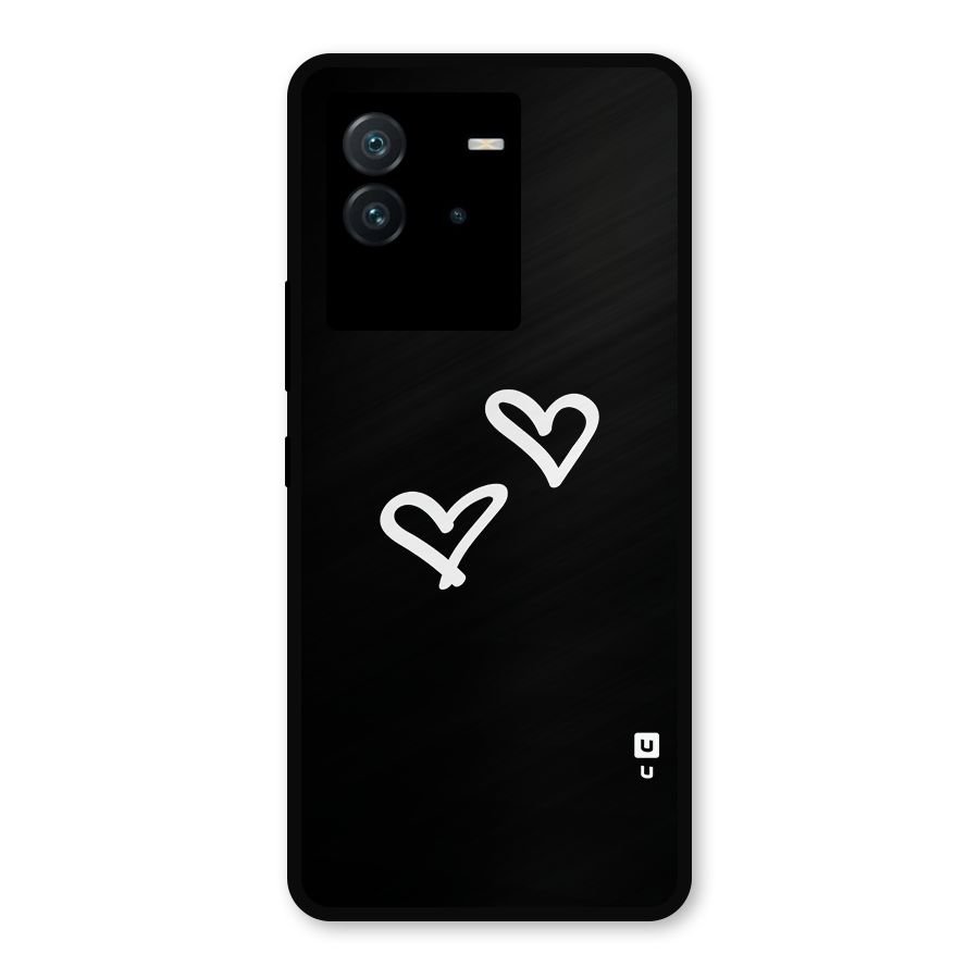 Hearts Love Metal Back Case for iQOO Neo 6 5G