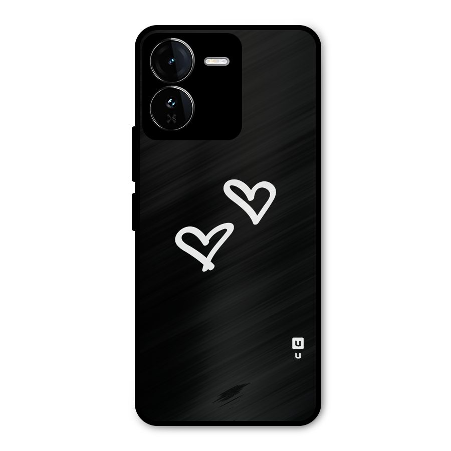 Hearts Love Metal Back Case for iQOO Z9