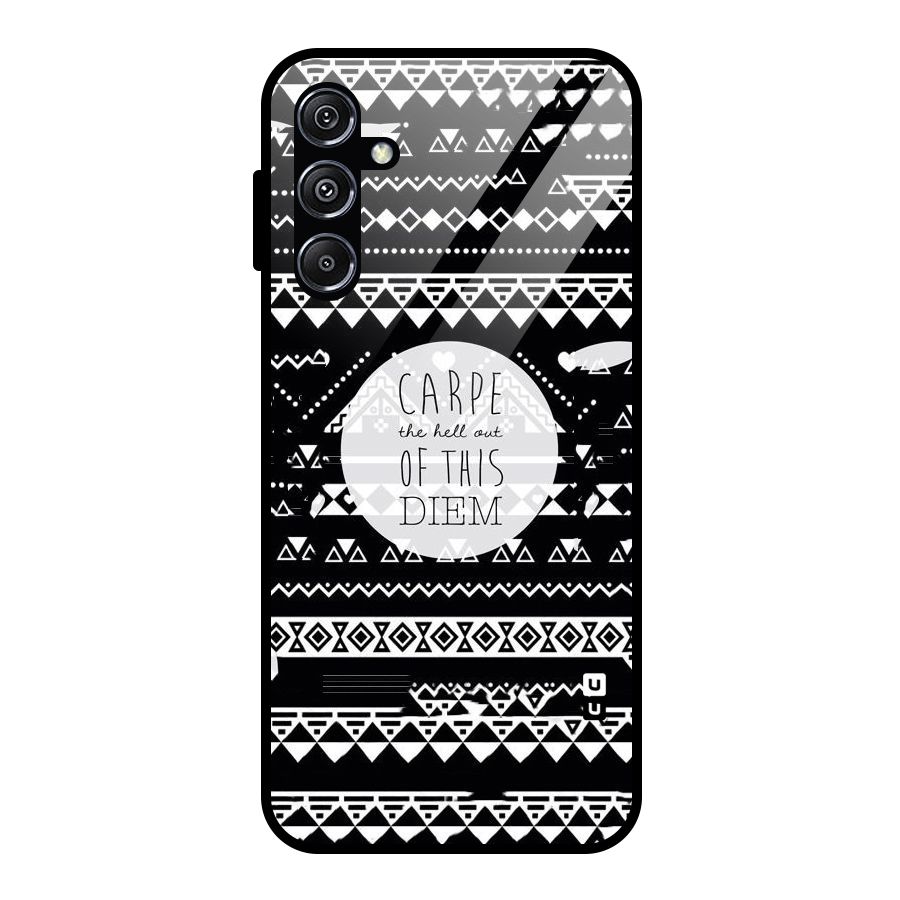 Hell Diem Glass Back Case for Galaxy M34 5G