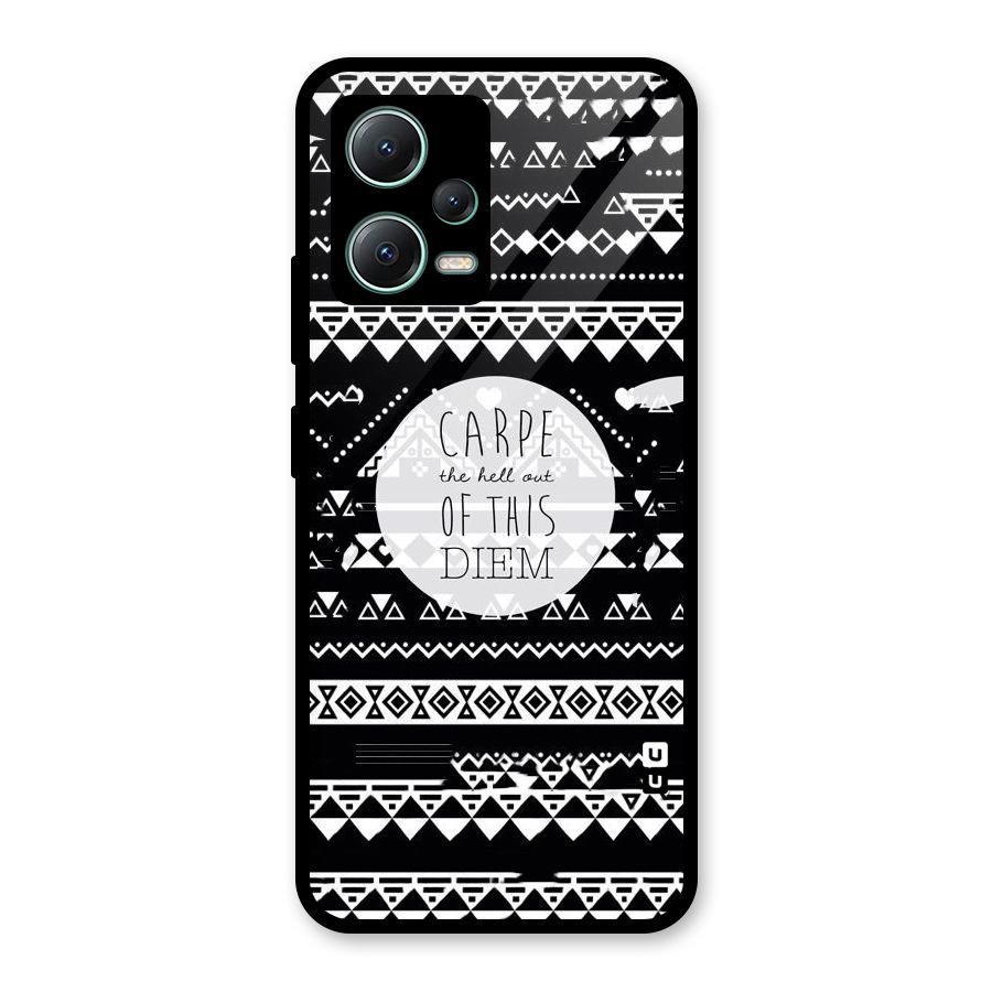 Hell Diem Glass Back Case for Poco X5