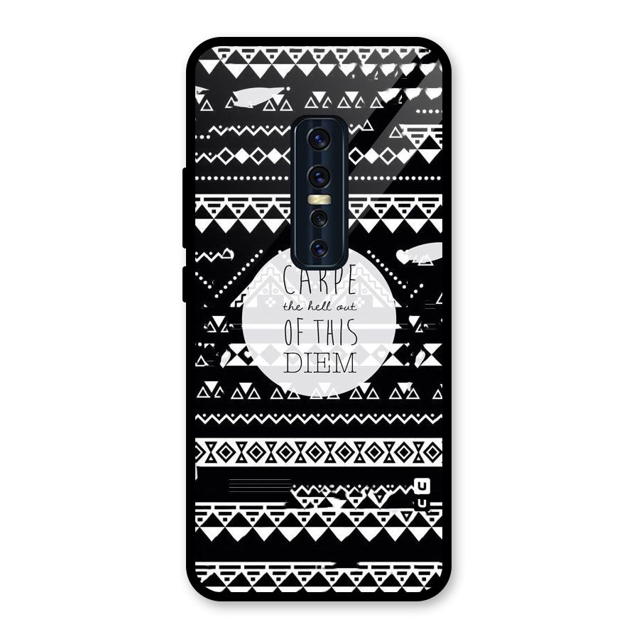 Hell Diem Glass Back Case for Vivo V17 Pro