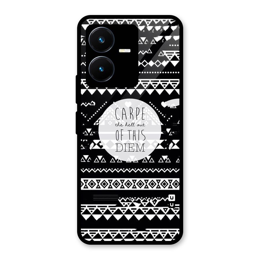 Hell Diem Glass Back Case for Vivo Y22s