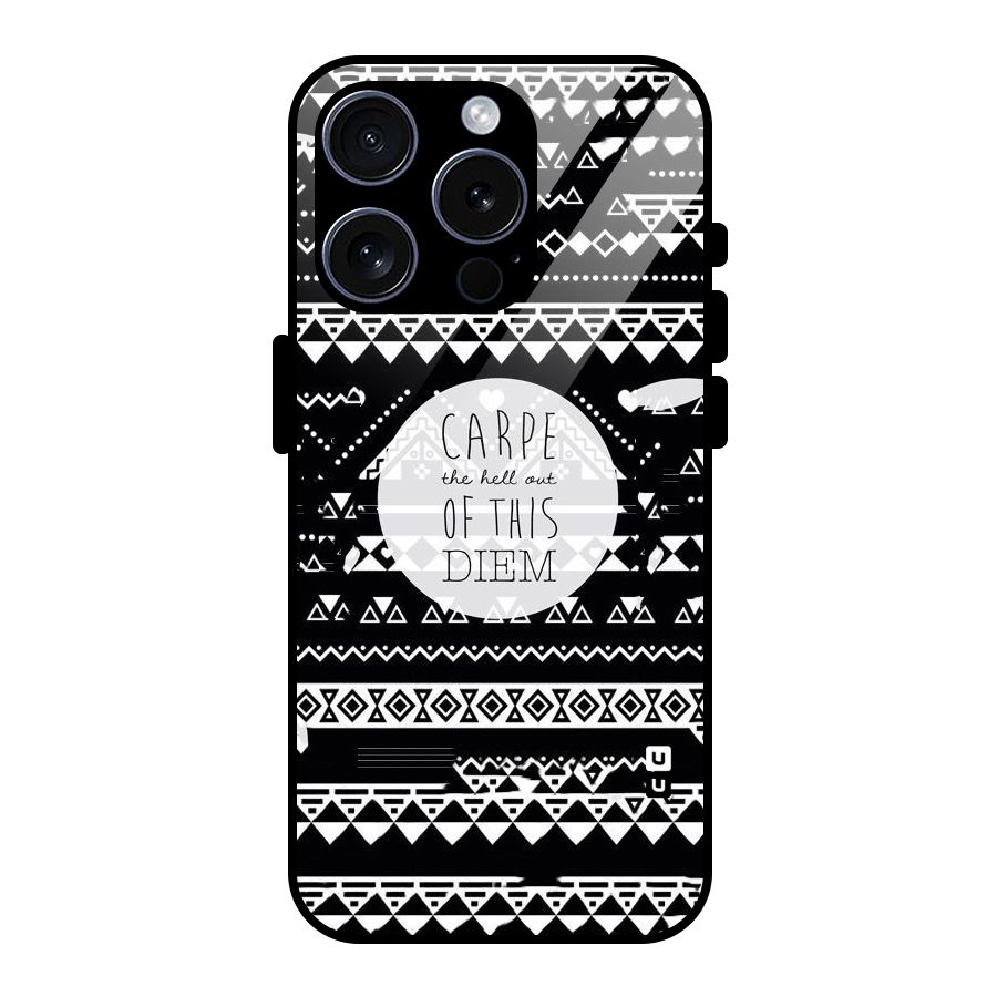 Hell Diem Glass Back Case for iPhone 15 Pro