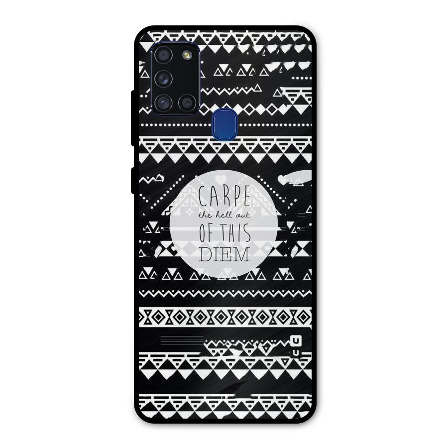 Hell Diem Metal Back Case for Galaxy A21s