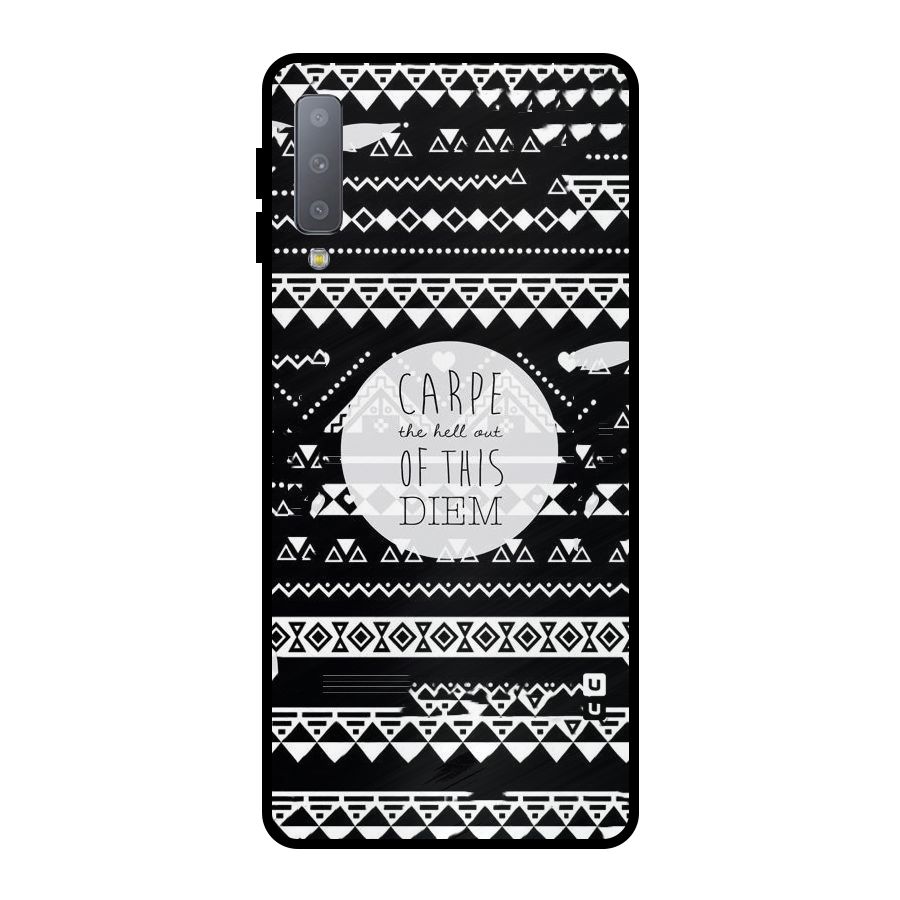 Hell Diem Metal Back Case for Galaxy A7 (2018)