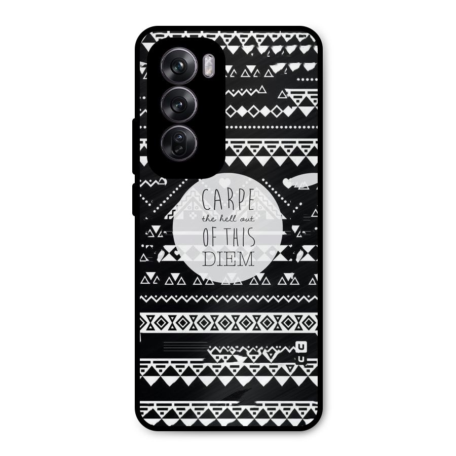 Hell Diem Metal Back Case for Oppo Reno12 Pro