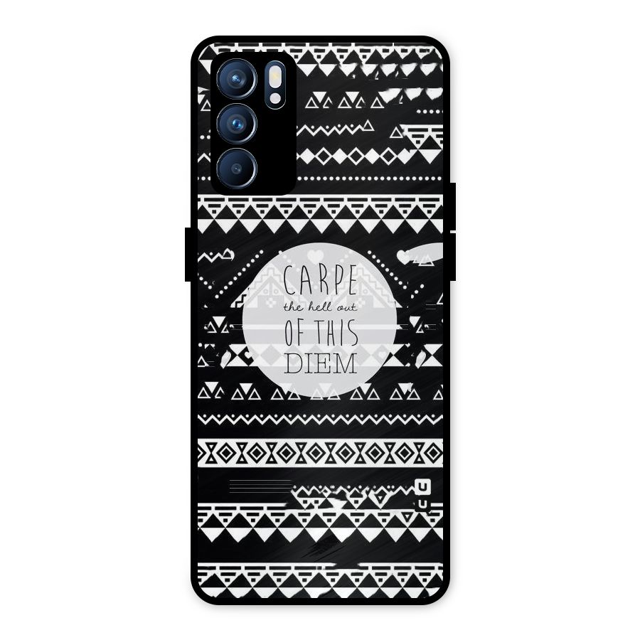 Hell Diem Metal Back Case for Oppo Reno6 5G