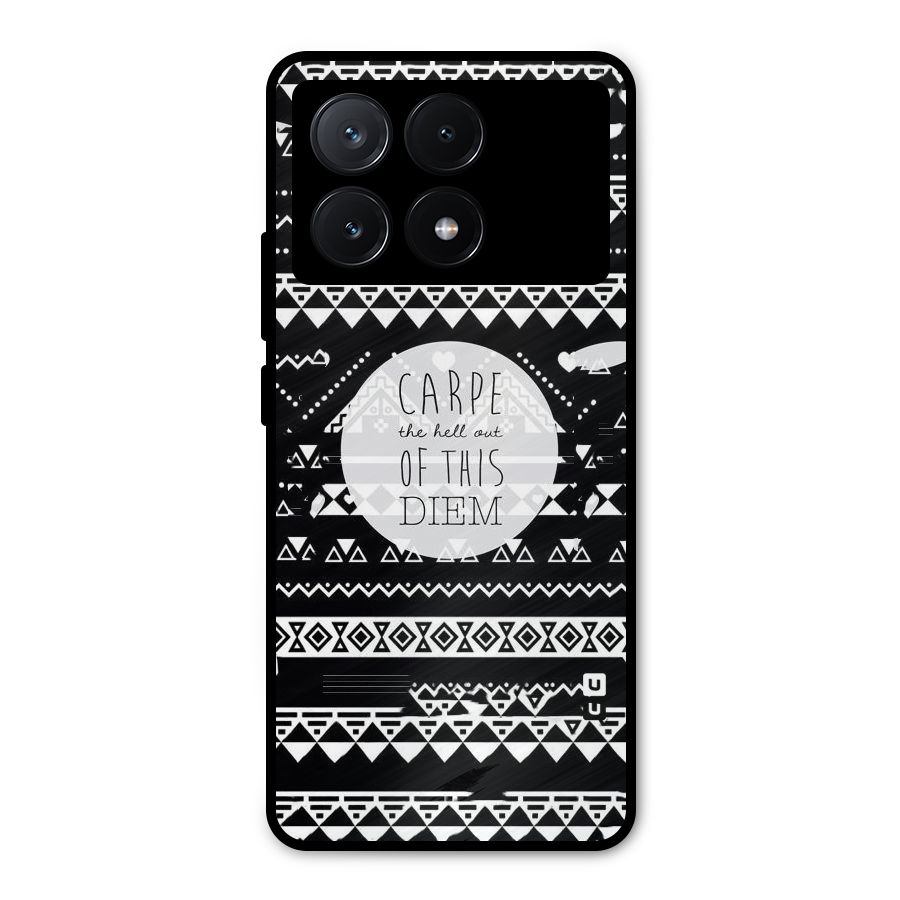 Hell Diem Metal Back Case for Poco X6 Pro