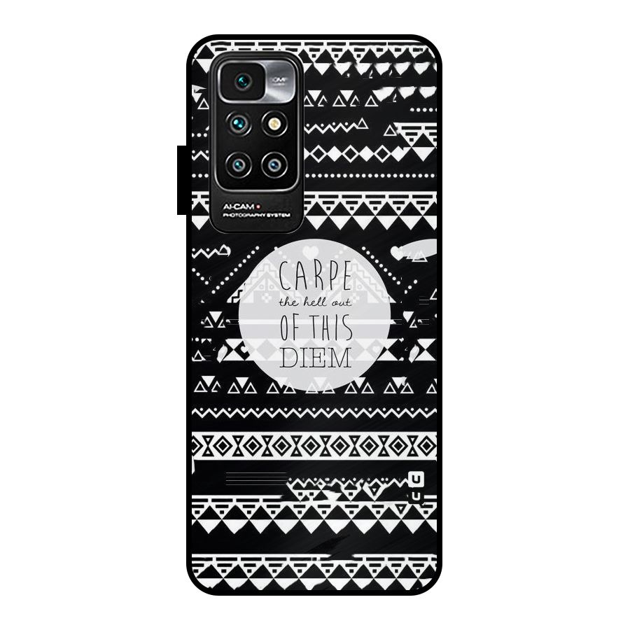 Hell Diem Metal Back Case for Redmi 10 Prime