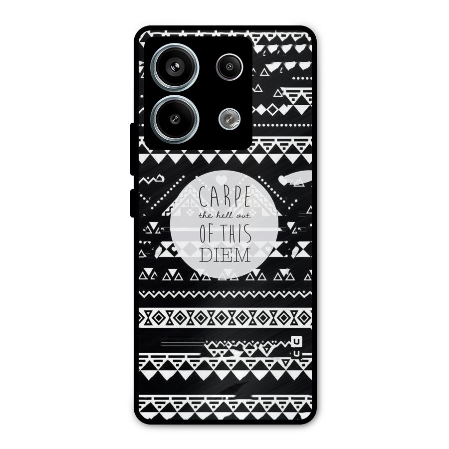 Hell Diem Metal Back Case for Redmi Note 13 Pro 5G