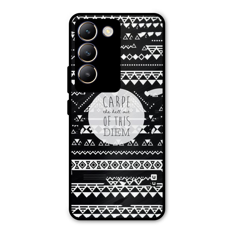 Hell Diem Metal Back Case for Vivo T3 5G