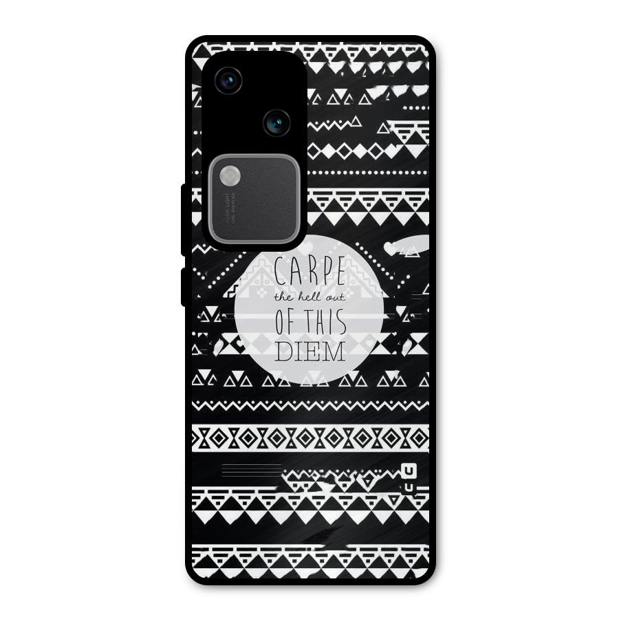 Hell Diem Metal Back Case for Vivo V30 Pro