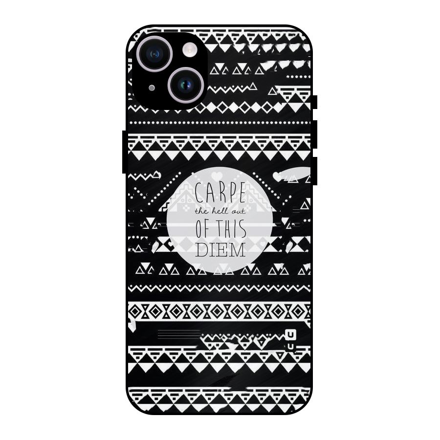Hell Diem Metal Back Case for iPhone 14 Plus