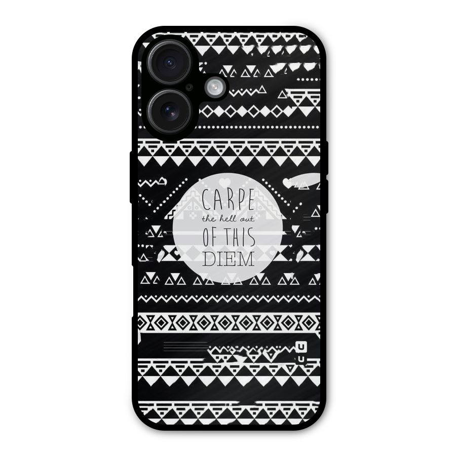 Hell Diem Metal Back Case for iPhone 16