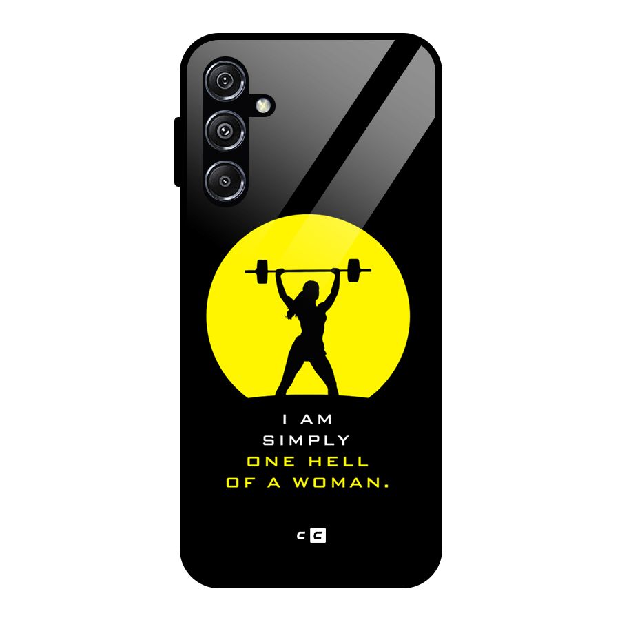 Hell Women Glass Back Case for Galaxy M34 5G