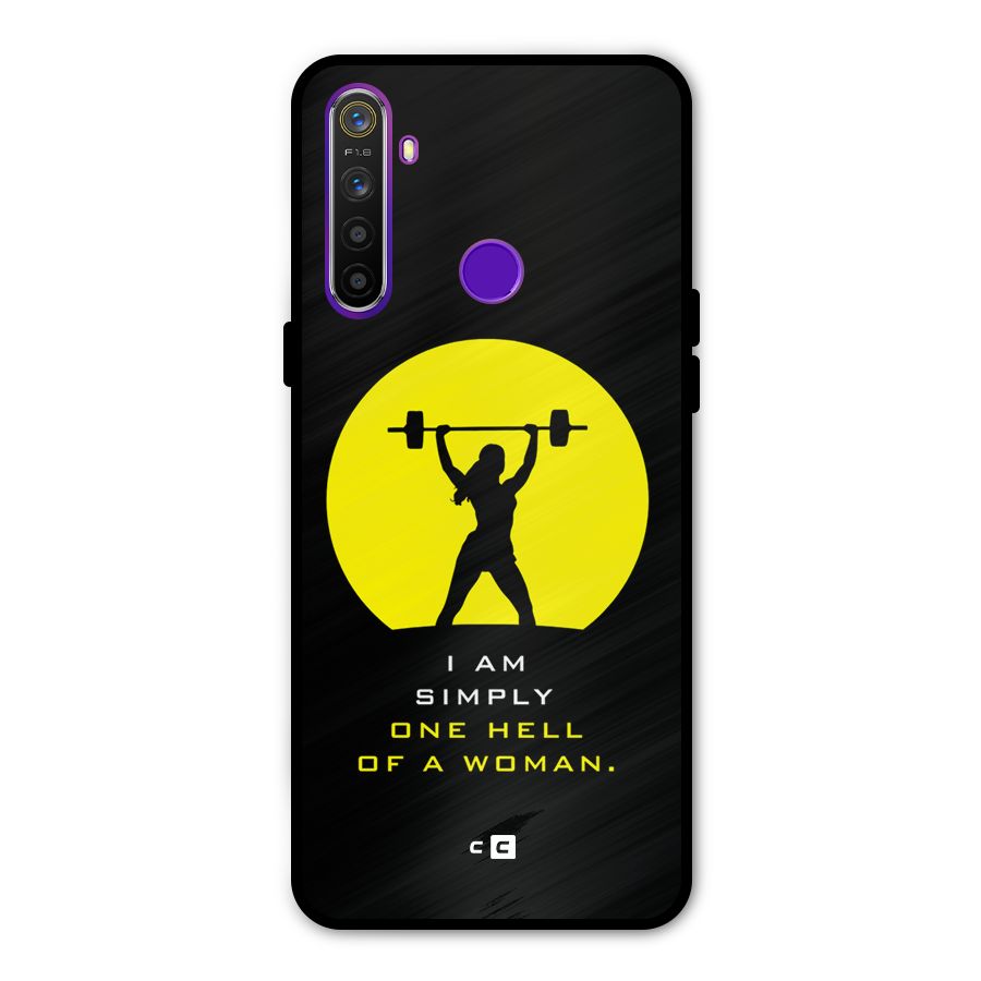 Hell Women Glass Back Case for Realme 5s
