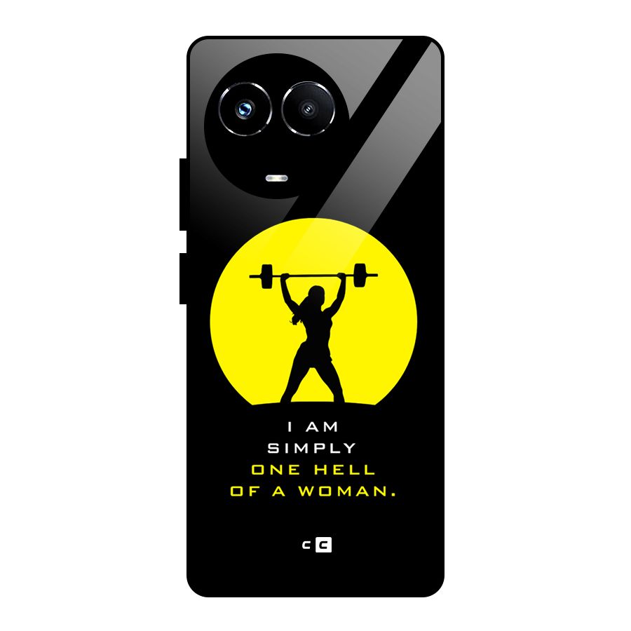 Hell Women Glass Back Case for Realme Narzo 60X