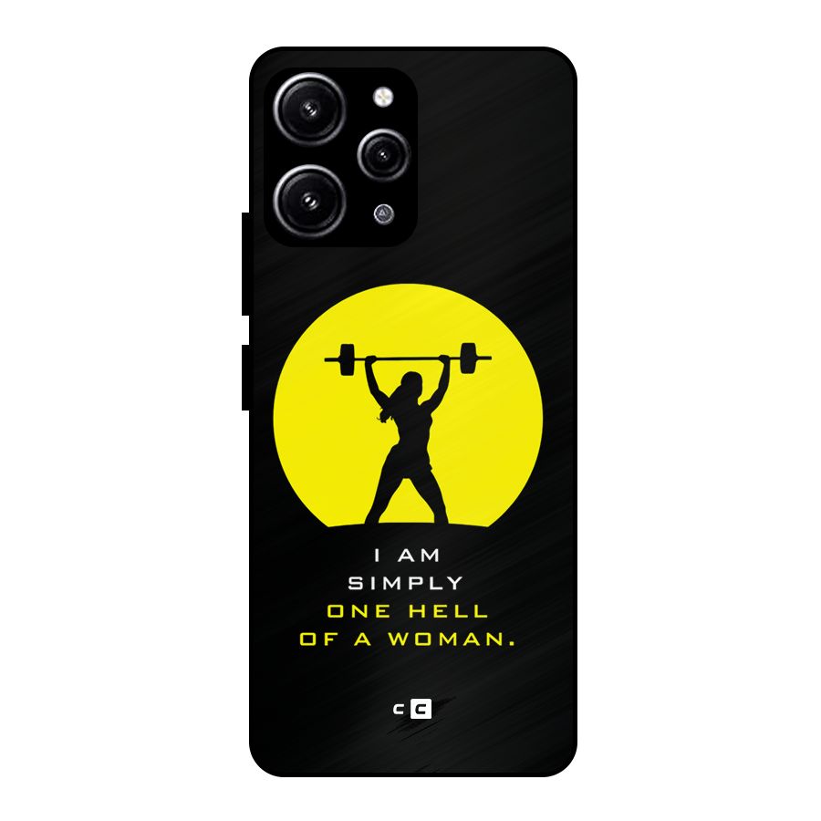 Hell Women Glass Back Case for Redmi 12 4G