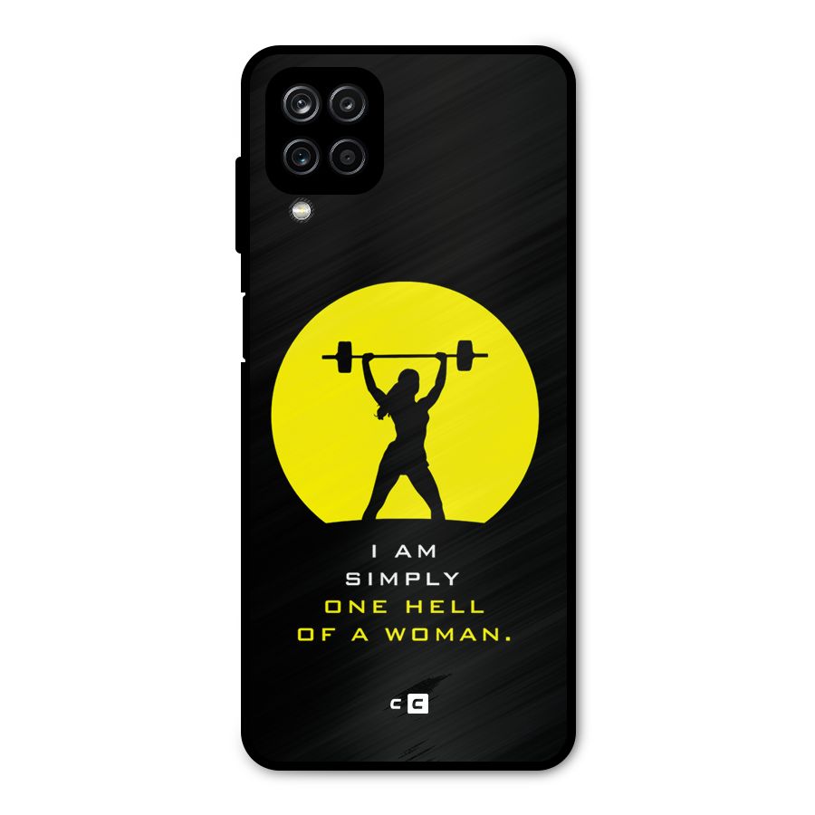 Hell Women Metal Back Case for Galaxy A12
