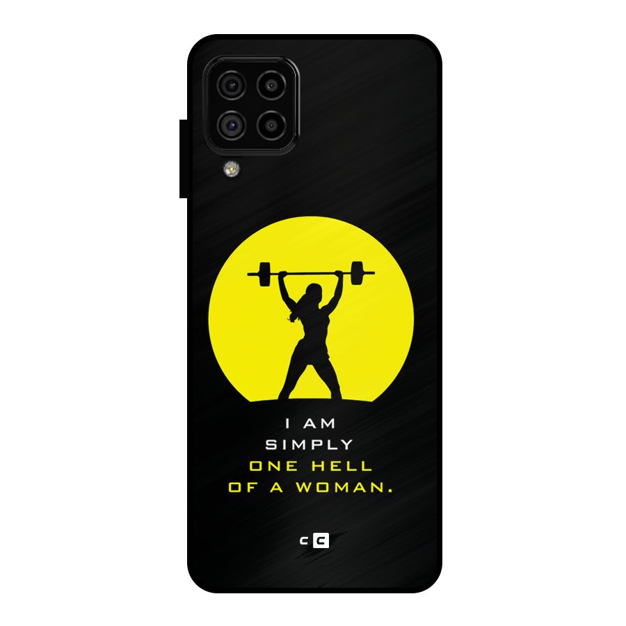 Hell Women Metal Back Case for Galaxy A22 4G