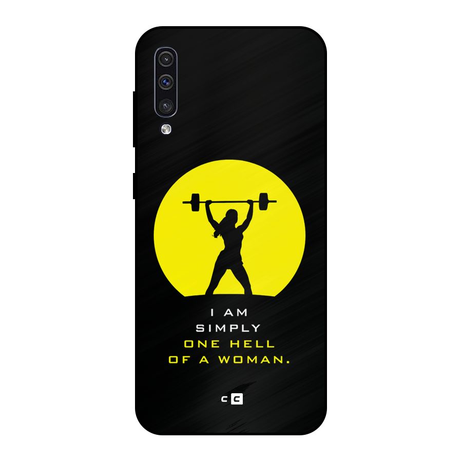 Hell Women Metal Back Case for Galaxy A30s