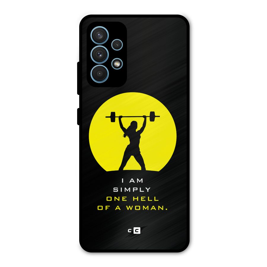 Hell Women Metal Back Case for Galaxy A32
