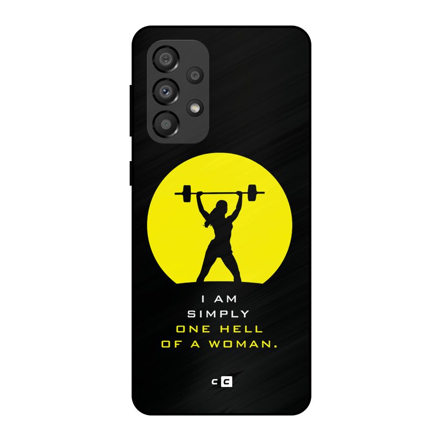 Hell Women Metal Back Case for Galaxy A33 5G