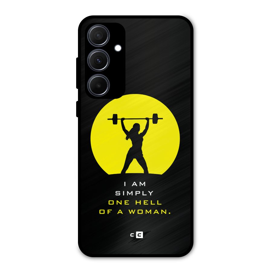 Hell Women Metal Back Case for Galaxy A35