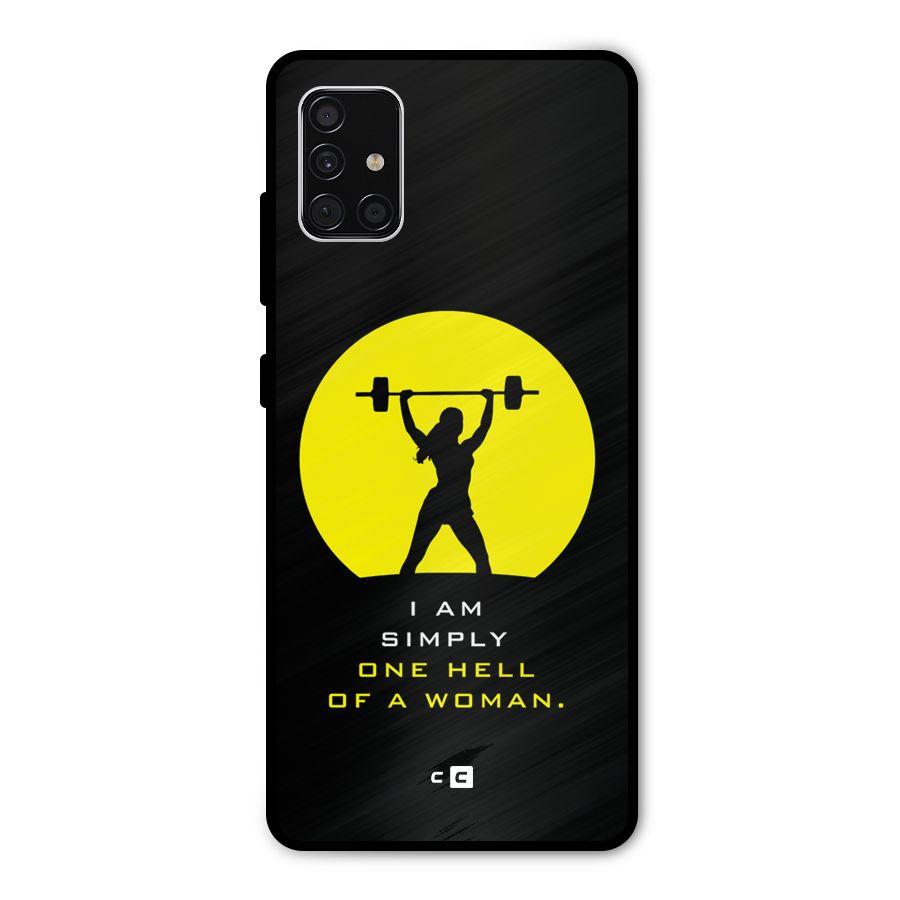 Hell Women Metal Back Case for Galaxy A51