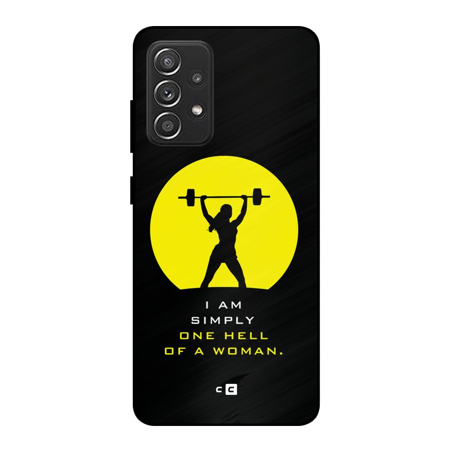 Hell Women Metal Back Case for Galaxy A52s 5G