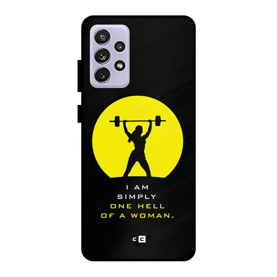Hell Women Metal Back Case for Galaxy A72