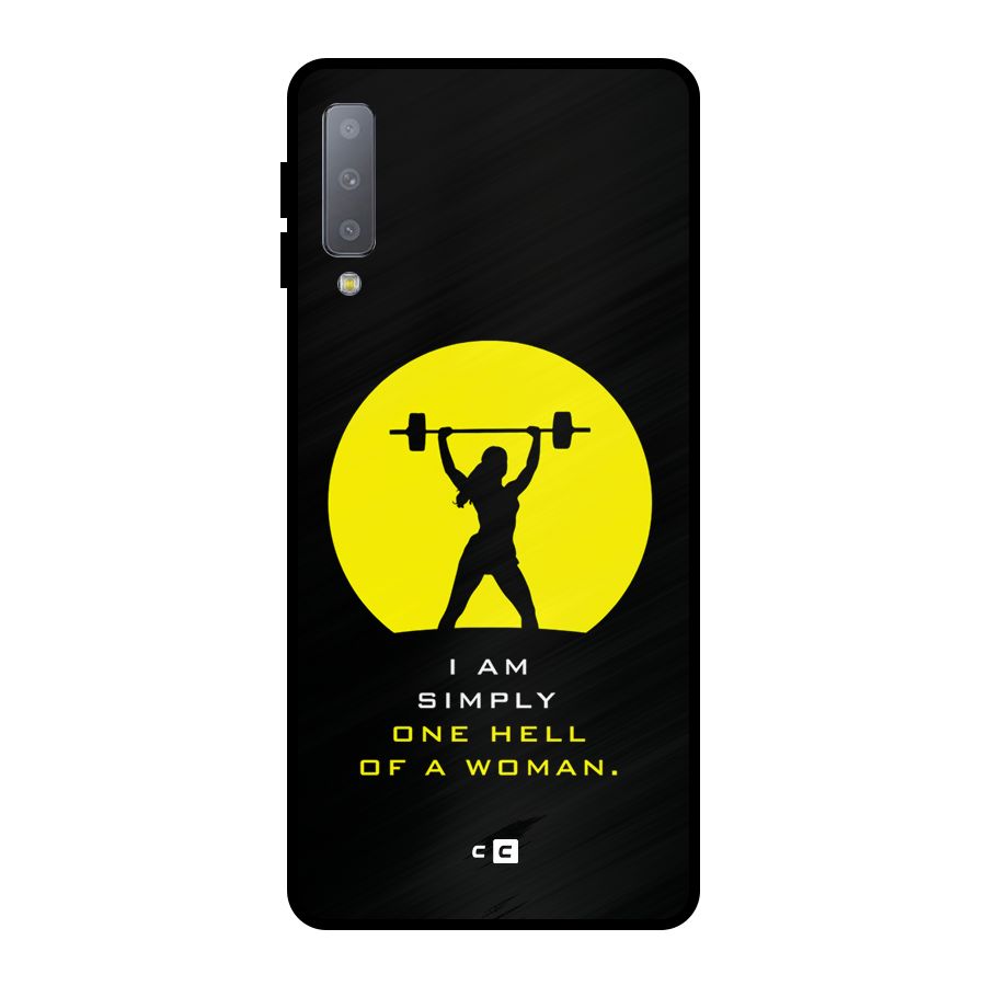 Hell Women Metal Back Case for Galaxy A7 (2018)