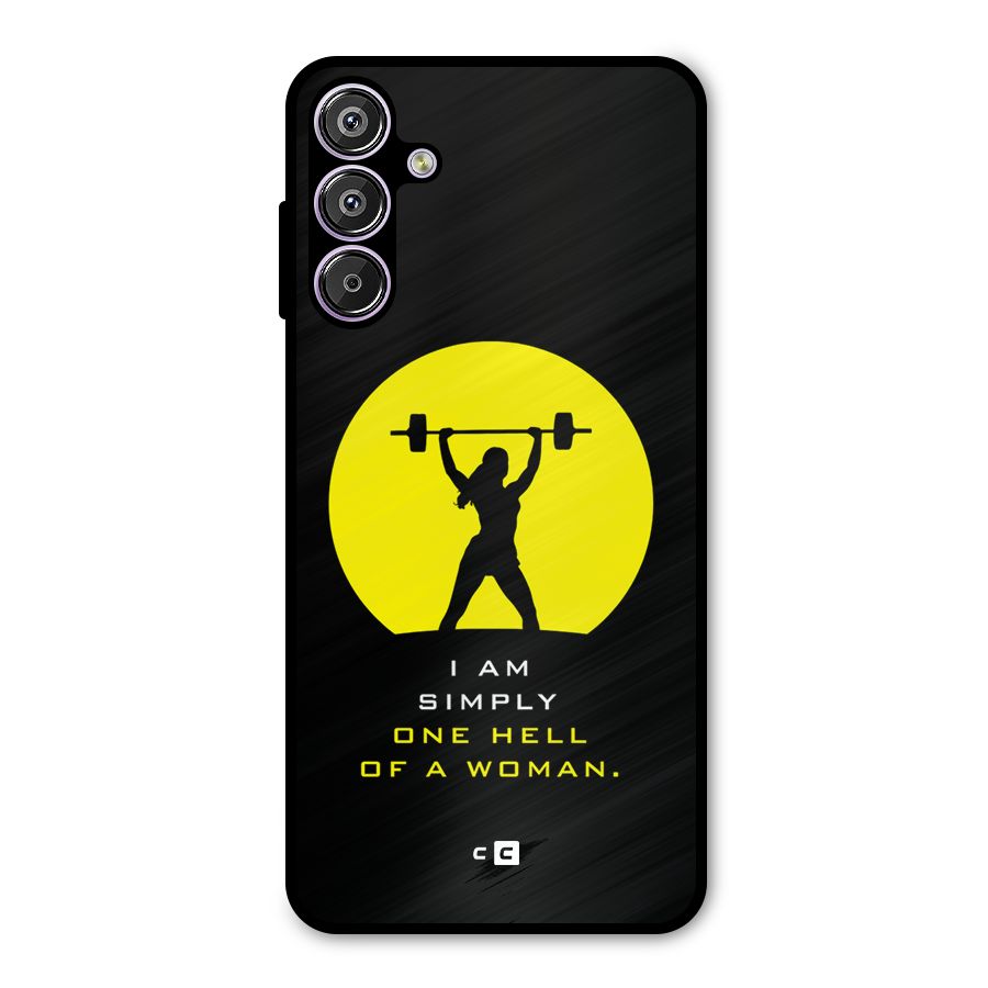 Hell Women Metal Back Case for Galaxy F15