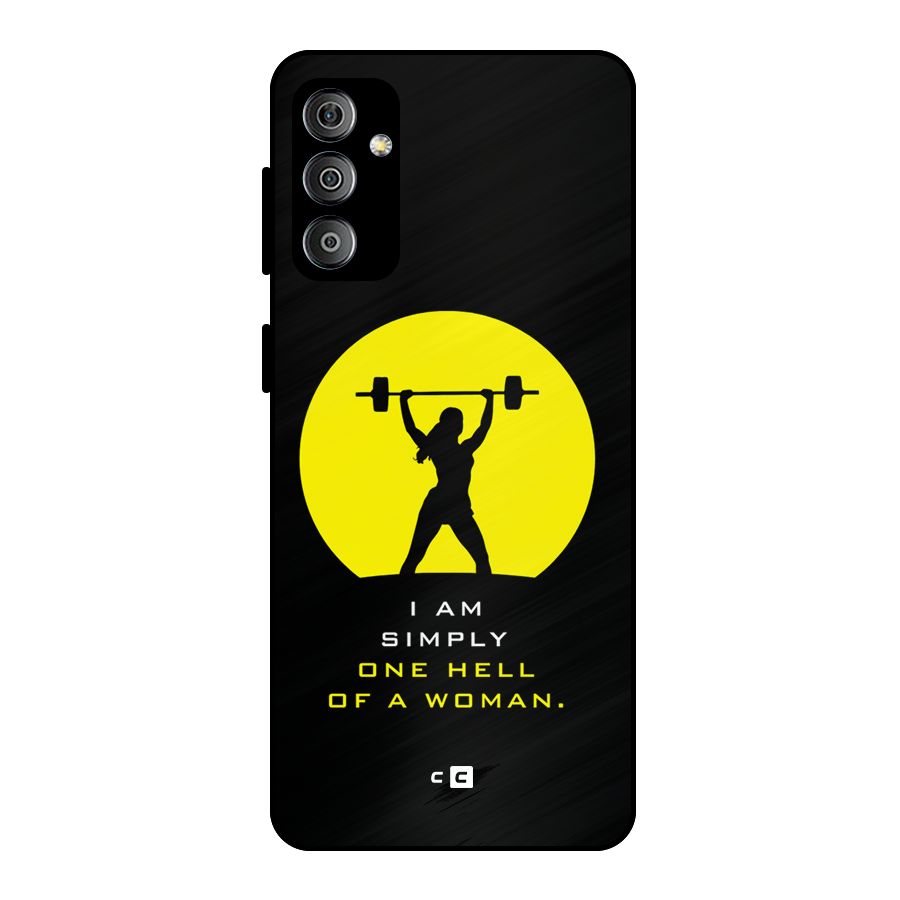 Hell Women Metal Back Case for Galaxy F23