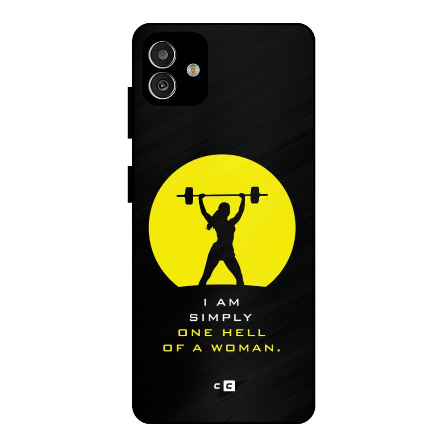 Hell Women Metal Back Case for Galaxy M13 5G