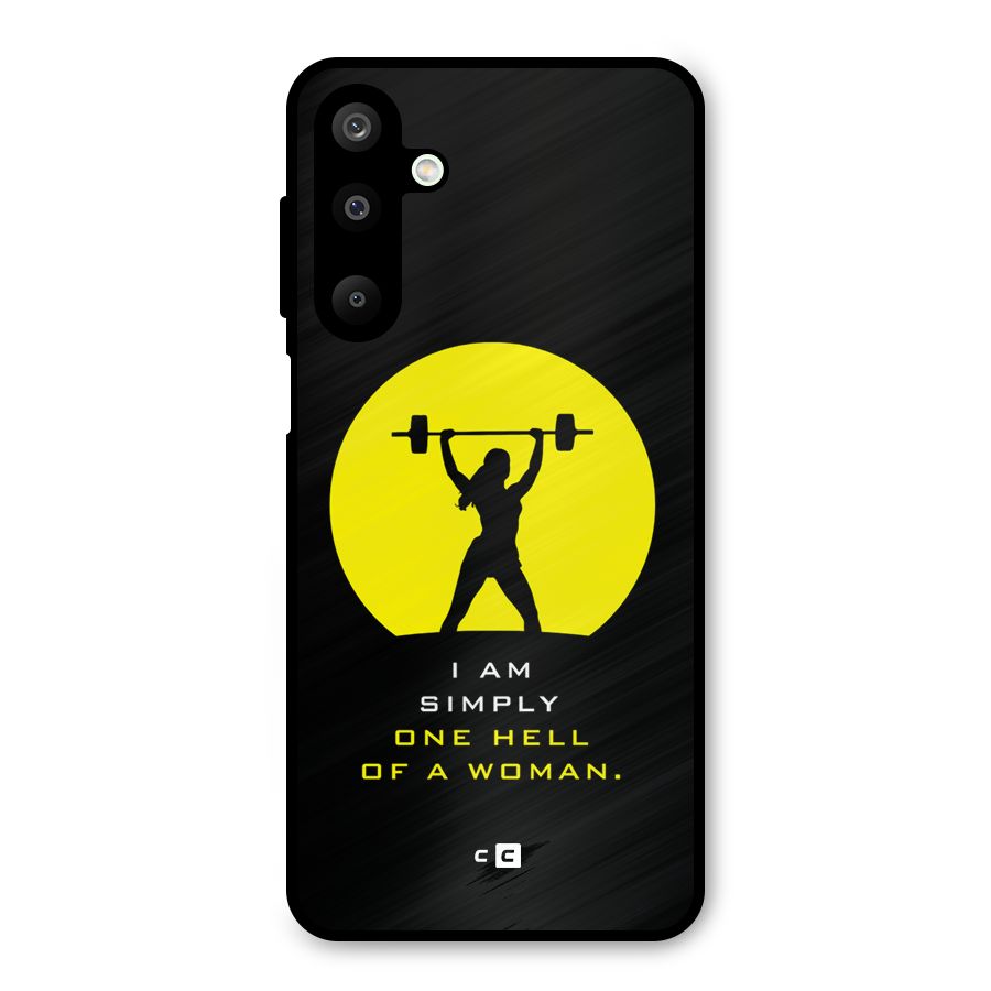 Hell Women Metal Back Case for Galaxy M16