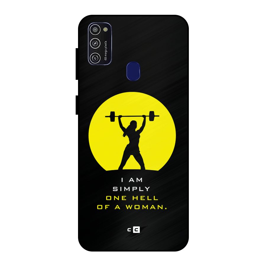 Hell Women Metal Back Case for Galaxy M30s