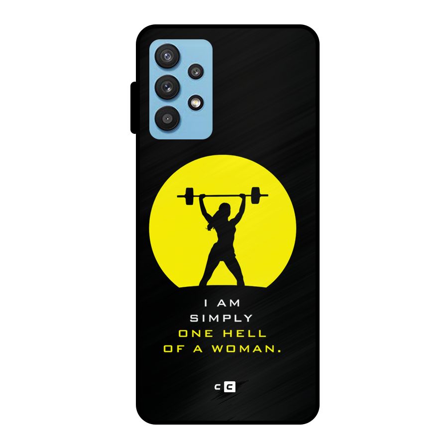 Hell Women Metal Back Case for Galaxy M32 5G