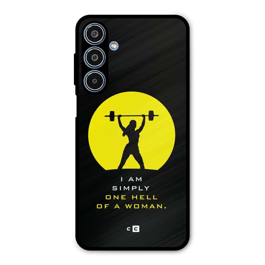 Hell Women Metal Back Case for Galaxy M35
