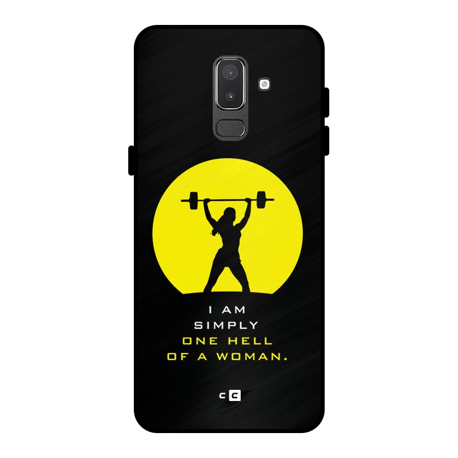 Hell Women Metal Back Case for Galaxy On8 (2018)