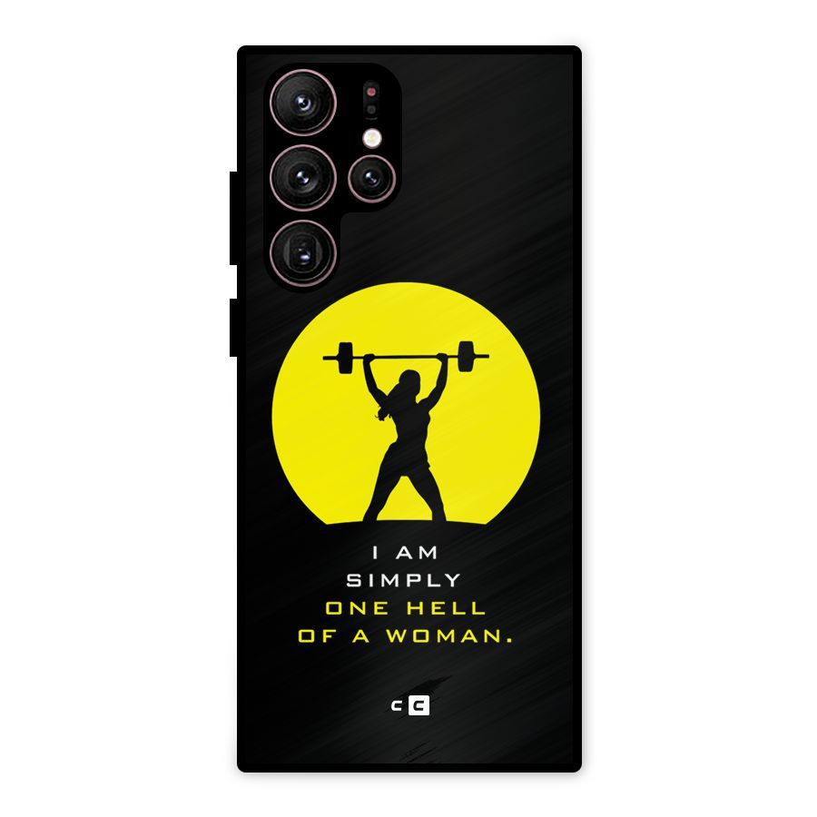 Hell Women Metal Back Case for Galaxy S22 Ultra 5G