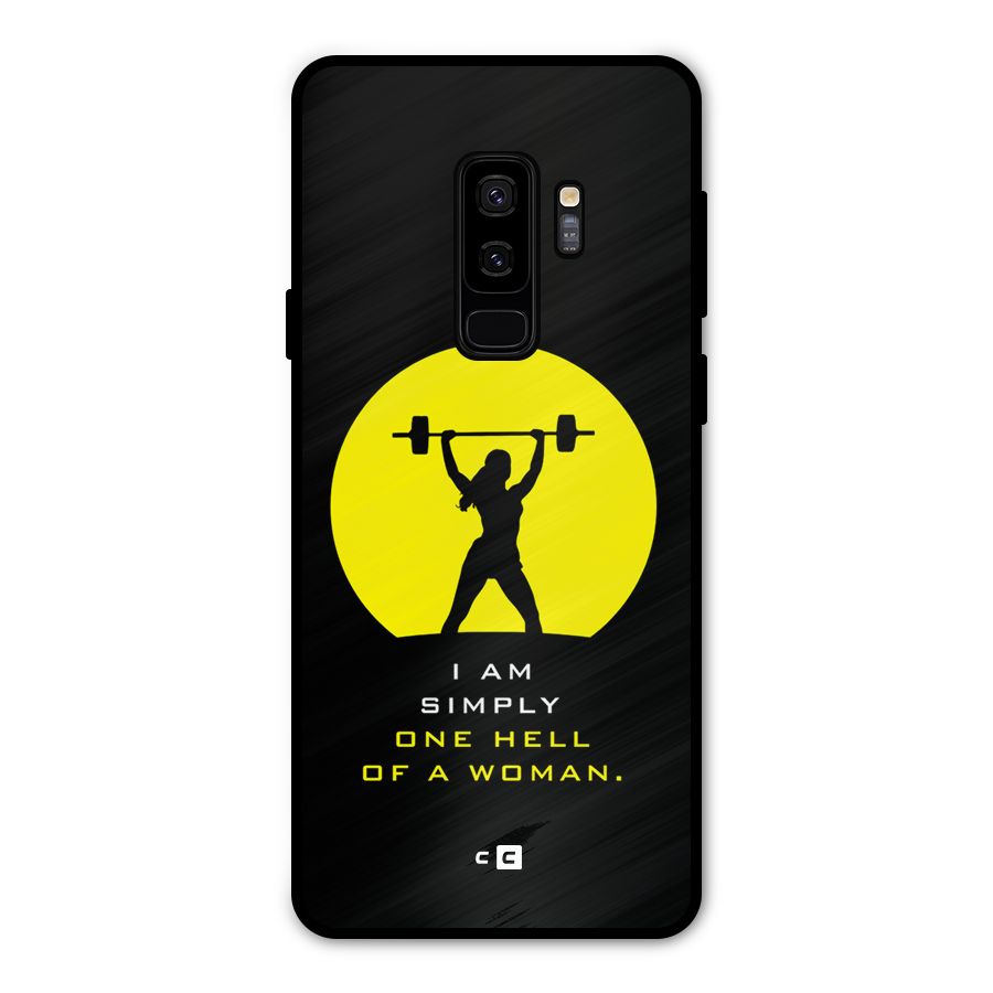 Hell Women Metal Back Case for Galaxy S9 Plus