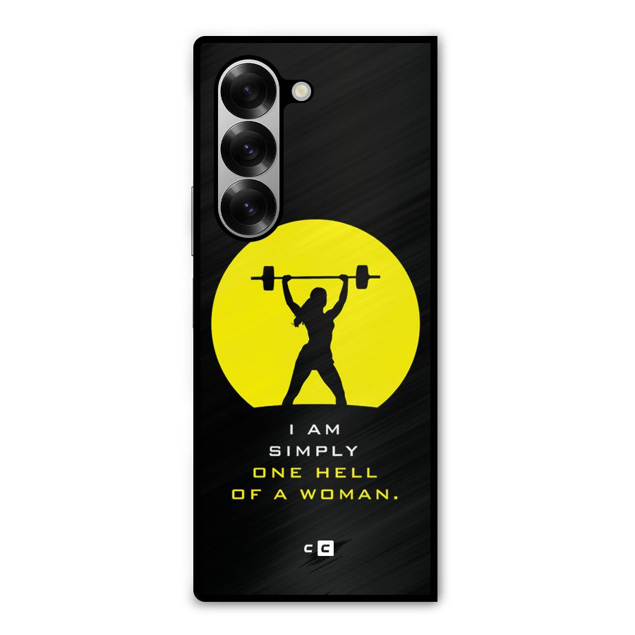 Hell Women Metal Back Case for Galaxy Z Fold6