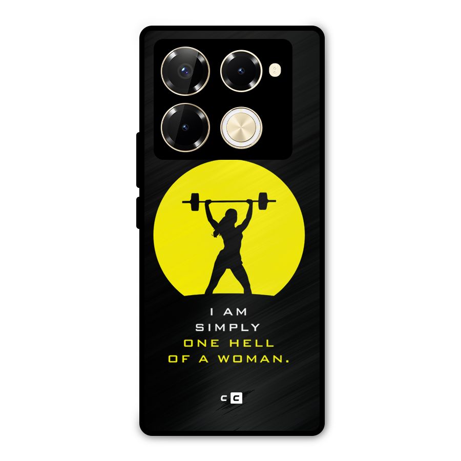 Hell Women Metal Back Case for Infinix Note 40 Pro Plus